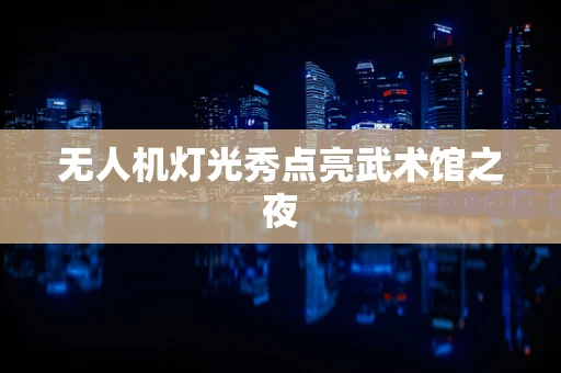 无人机灯光秀点亮武术馆之夜